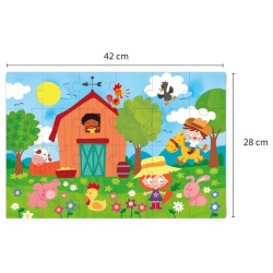 PUZZLE 24 PIEZAS APLI KIDS 18746 LA GRANJA