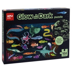 PUZZLE 104 PIEZAS APLI 18455 GLOW IN THE DARK EL OCEANO