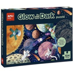 PUZZLE 104 PIEZAS APLI 18812 GLOW IN THE DARK SISTEMA SOLAR