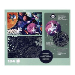 PUZZLE 104 PIEZAS APLI 18812 GLOW IN THE DARK SISTEMA SOLAR