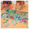 PUZZLE 204 PIEZAS APLI 19436 GLOW IN THE DARK FLORES