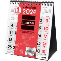 CALENDARIO SOBREMESA CASTELLANO FINOCAM 14x15cm Nº GRANDES