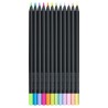 FABER-CASTELL BLACK EDITION 12 LAPICES PASTEL/NEON CAJA CARTON