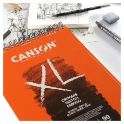 CANSON XL CROQUIS MARFIL A4 BLOC 120 Hj. 90 Gr.ESPIRAL SUP.