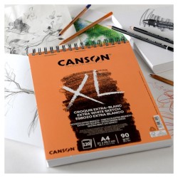 CANSON XL CROQUIS BLANCO A5 BLOC 60 Hj. 90 Gr. ESPIRAL SUP.