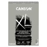 BLOC DIBUJO CANSON XL SAND GRAIN GRIS A3 ESPIRAL 40 Hj. 160 Gr.