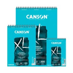 CANSON XL ACUARELA BLOC A4 ESPIRAL GRANO FINO 30 Hj. 300 Gr.