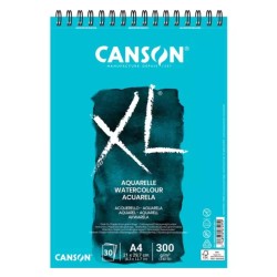 CANSON XL ACUARELA BLOC A4 ESPIRAL GRANO FINO 20 Hj. 300 Gr.