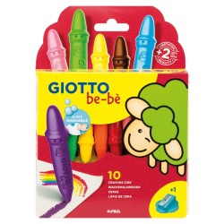 GIOTTO BE-BE CAJA 10 SUPER CERAS + 1 SACAPUNTAS