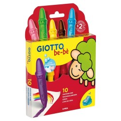 GIOTTO BE-BE CAJA 10 SUPER CERAS + 1 SACAPUNTAS