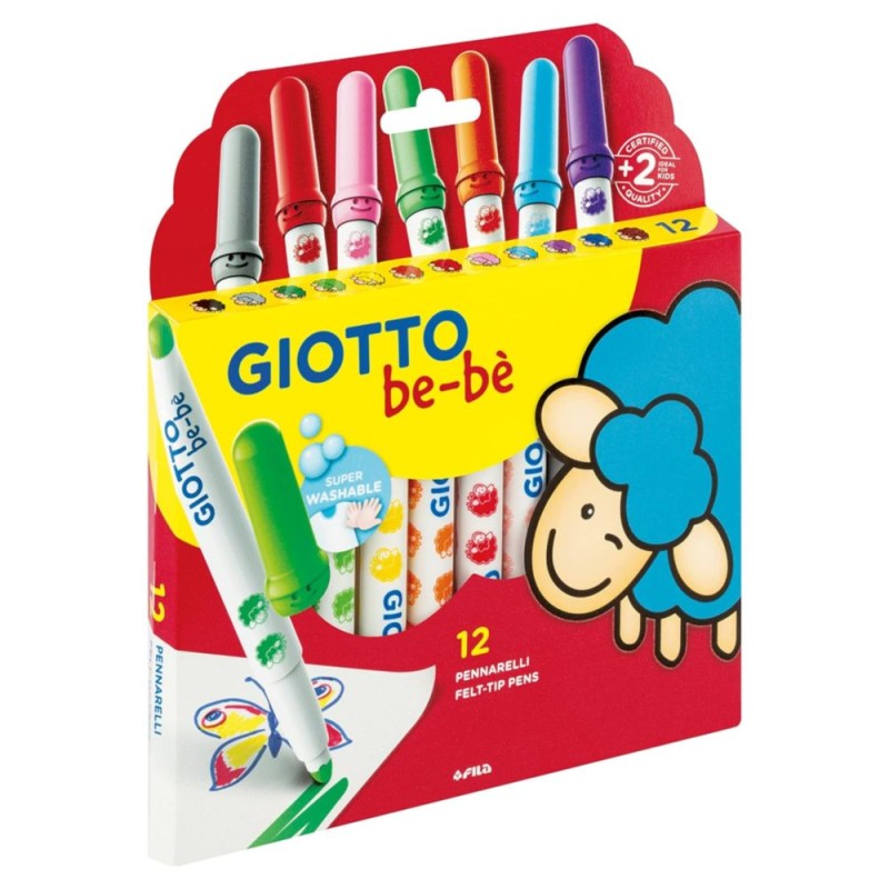 GIOTTO BE-BE ESTUCHE 12 SUPER ROTULADORES SURTIDOS