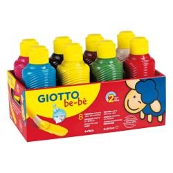 GIOTTO BE-BE SUPER TEMPERA SET 8x250ml SCHOOLPACK