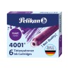 PELIKAN 6 CARTUCHOS ESTILOGRAFICA CORTOS 4001 VIOLETA