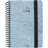 AGENDA GRAFOPLAS DIA PAGINA 11x16,5cm ECOJEANS AZUL