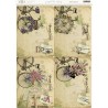 PAPEL DE ARROZ 42x29,7cm ARTIS DECOR 00125 BICICLETAS