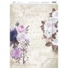 PAPEL DE ARROZ 42x29,7cm ARTIS DECOR 00154 PETUNIAS CON LLAVE