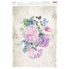 PAPEL DE ARROZ 42x29,7cm ARTIS DECOR 00157 BOUQUET DE HORTENSIAS