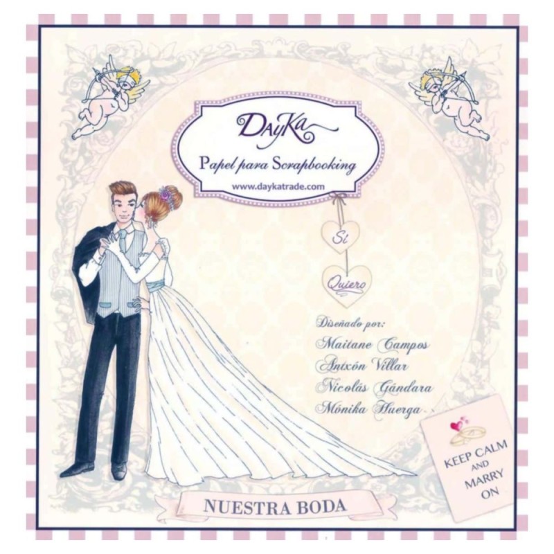 DAYKA BLOC 24 HOJAS DE 20x20cm SCP-1009 NUESTRA BODA