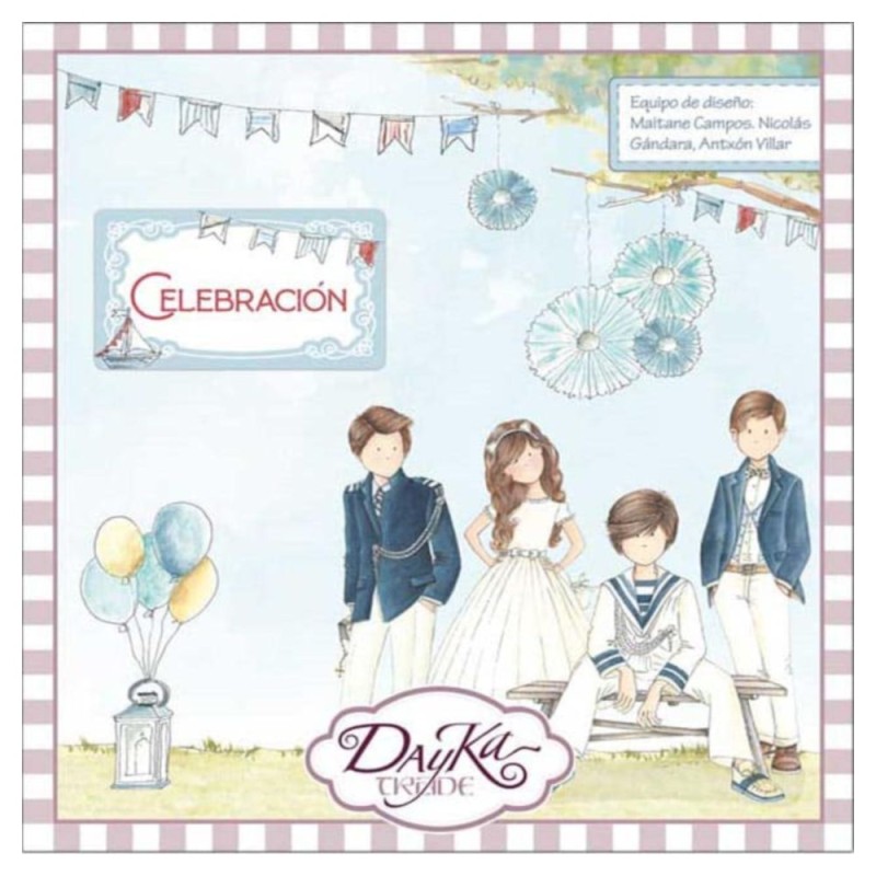 DAYKA BLOC 24 HOJAS 20x20cm SCP-1029 CELEBRACION NIÑO