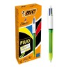 BOLIGRAFO BIC MULTIFUNCION 3 COLORES + FLUOR AMARILLO