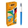 BOLIGRAFO BIC 4 COLORES CLASSIC MEDIUM CUERPO AZUL