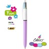 BOLIGRAFO BIC 4 COLORES FUN PASTEL CUERPO ROSA