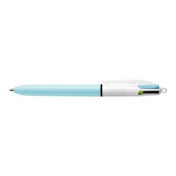 BOLIGRAFO BIC 4 COLORES FUN PASTEL CUERPO CELESTE