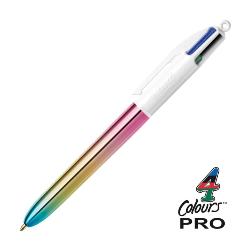 BOLIGRAFO BIC 4 COLORES GRADIENT METALIZADO DEGRADADO