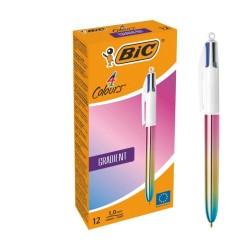 BOLIGRAFO BIC 4 COLORES GRADIENT METALIZADO DEGRADADO