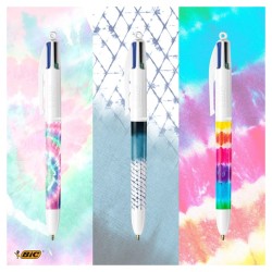 BOLIGRAFO BIC 4 COLORES DECORS DISEÑO-1