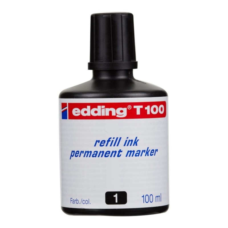 TINTA EDDING T100 PARA ROTULADOR PERMANENTE (01) NEGRO