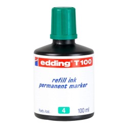 TINTA EDDING T100 PARA ROTULADOR PERMANENTE (04) VERDE