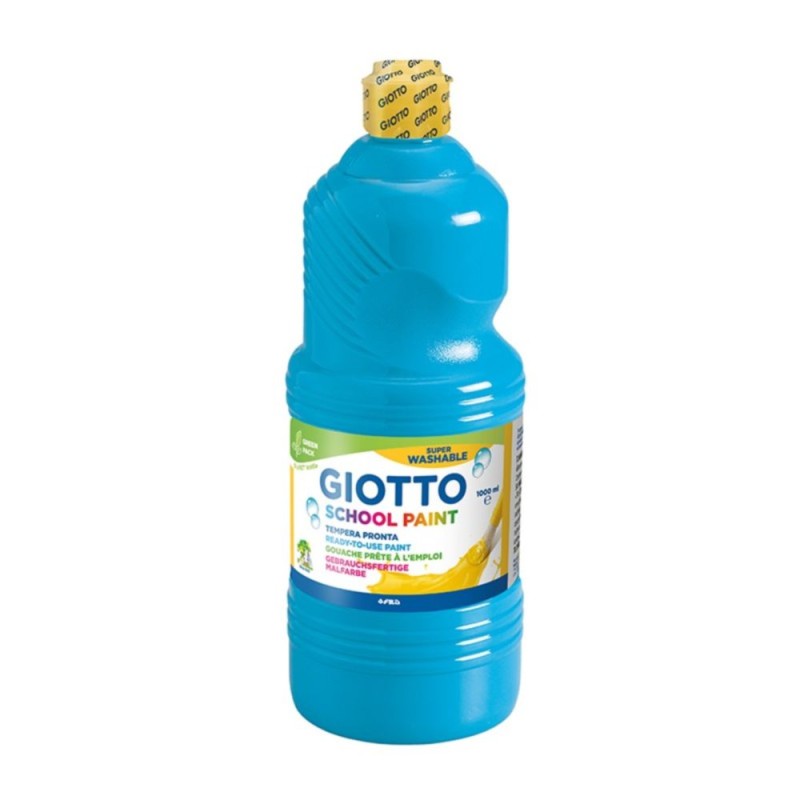 TEMPERA LIQUIDA GIOTTO SCHOOL PAINT 1000ml (15) AZUL CYAN