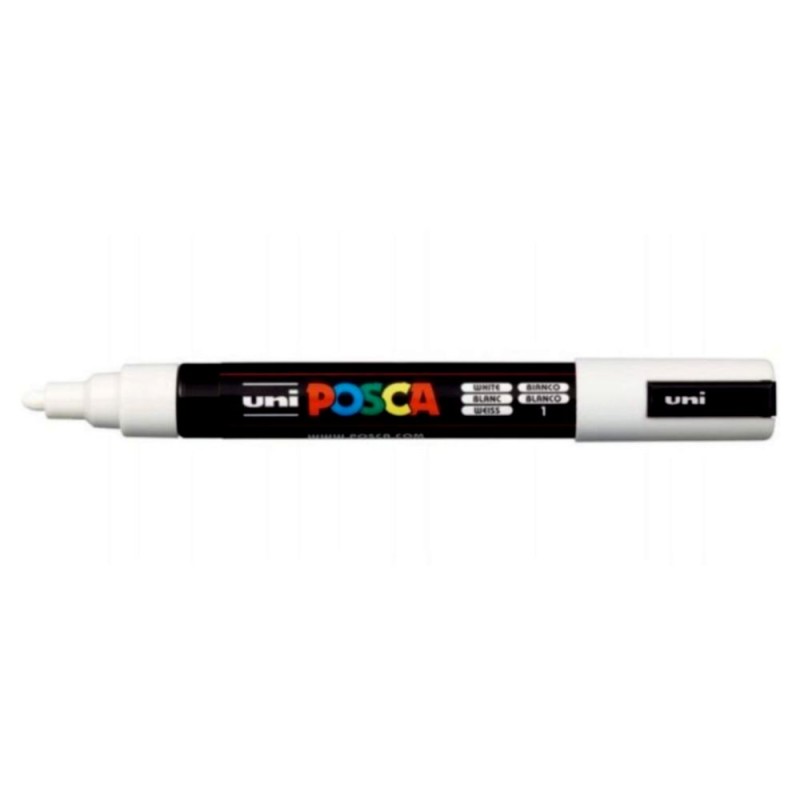 POSCA PC-5M ROTULADOR ACRILICO 1,8-2,5 mm (01) BLANCO