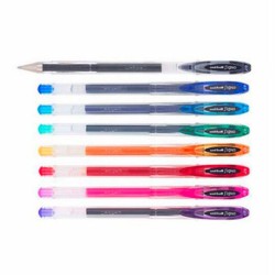 BOLIGRAFO UNI-BALL SIGNO UM-120 GEL SET 8 COLORES BASICOS