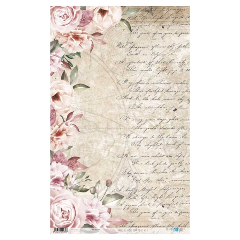 PAPEL DE ARROZ 54x33cm PFY2435 PAPERS FOR YOU