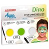 MAQUILLAJE ALPINO AQUA MAKE-UP PALETA 3 COLORES SET DINO