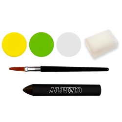 MAQUILLAJE ALPINO AQUA MAKE-UP 3 COLORES SET DINO