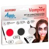 MAQUILLAJE ALPINO AQUA MAKE-UP PALETA 3 COLORES SET VAMPIRA