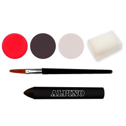 MAQUILLAJE ALPINO AQUA MAKE-UP 3 COLORES SET VAMPIRA