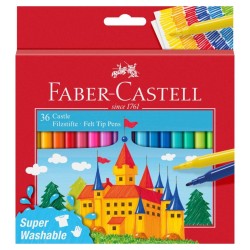 ESTUCHE 36 ROTULADORES PUNTA FINA FABER-CASTELL CASTILLO