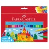 ESTUCHE 50 ROTULADORES PUNTA FINA FABER-CASTELL CASTILLO