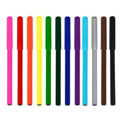 ROTULADOR FABER-CASTELL PUNTA FINA SET 12 COLORES