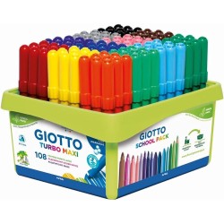 SCHOOLPACK 108 ROTUL. GIOTTO MAXI GRUESO SURTIDOS