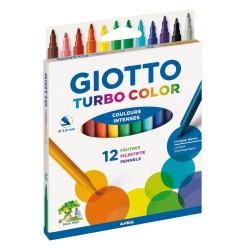 ROTULADOR GIOTTO TURBO COLOR FINO SET 12 Un. SURTIDOS