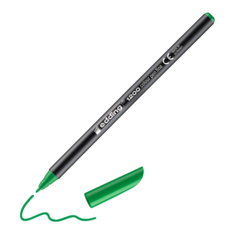 ROTULADOR EDDING 1200 PUNTA FIBRA 1mm (64) NEON VERDE