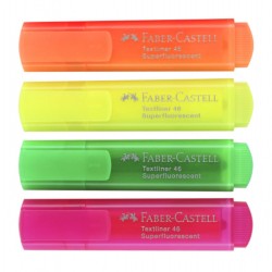 ROTULADOR FLUOR FABER-CASTELL 4 Un. SUPERFLUORESCENTE