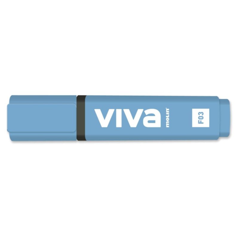 ROTULADOR FLUOR MOLIN VIVA RFT240 AZUL