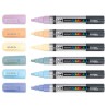 ROTULADOR ACRILICO LYRA 2mm MARK ALL SET 6 COLORES PASTEL