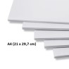 CARTON PLUMA 3mm 21x29,7cm (A4) BLANCO